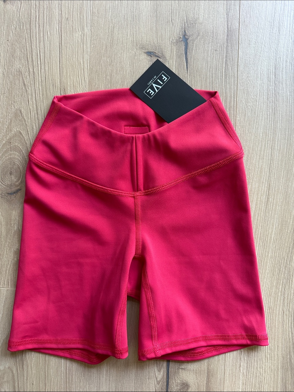 FIVE High-Rise Pink Bike Shorts